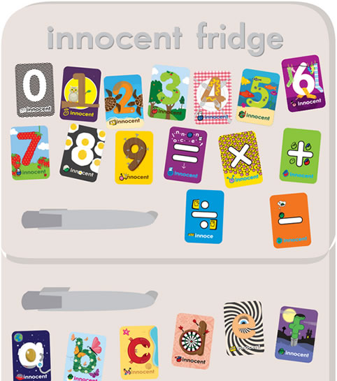 Fridge magnets by Badger Design for Innocent Drinks